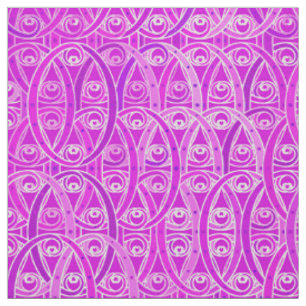 Tissu Damas arabesques - lavande et orchidée