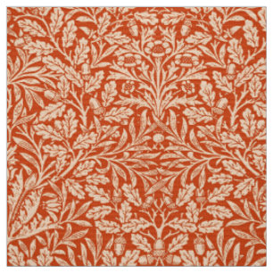 Tissu Damas florales de style Art nouveau, Mandarin Oran