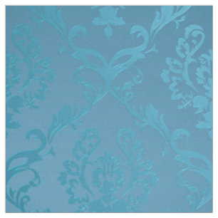Tissu Damassé fascinante moderne vintage de turquoise