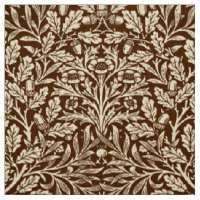Damassé florale de Nouveau d'art, brun foncé et