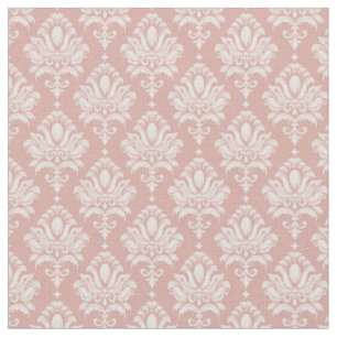 Tissu Damassé rose