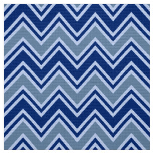 Tissu d'ameublement Chevron Bleu Marine et Gris