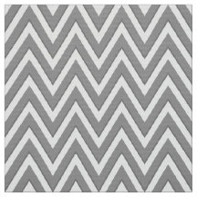 Tissu d'ameublement Chevron Gris et Blanc