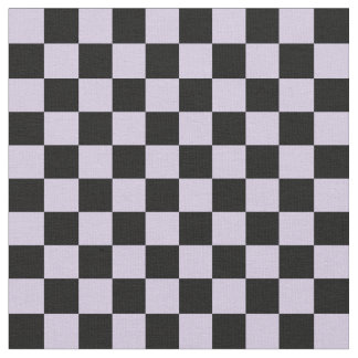 Tissu Damier mauve et noir