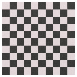 Tissu Damier rose et noir