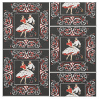 Danse carré Couple Rouge Et Bandana Noir 2