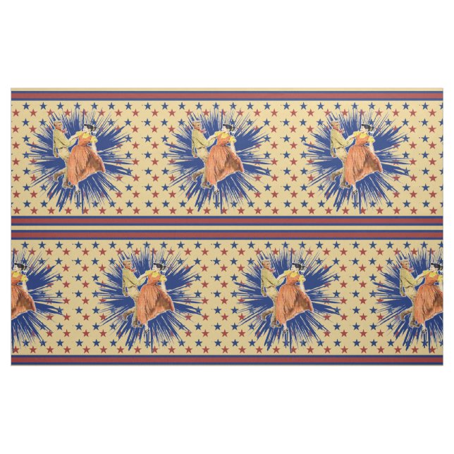Tissu Danse carré Danse Swing Dance Couple Star Stripe 9 (Fat Quarter)