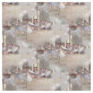 Tissu Dansers Ballet Rehearsal Art Fabric