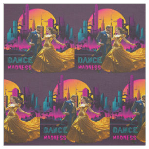 Tissu Dansez Madness Couple dans les rues de Neon City