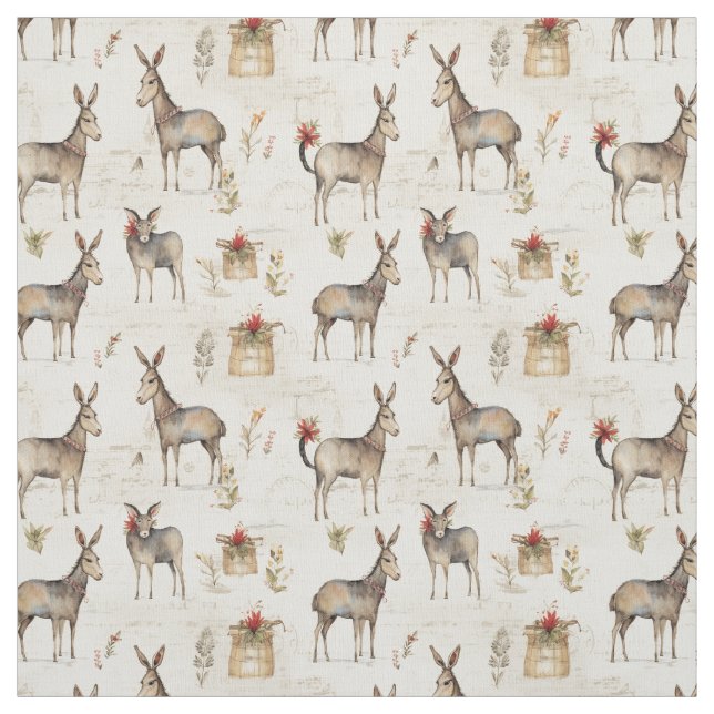 Tissu Dapper Donkey : Whimsy Donkey (Échantillon)