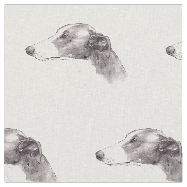 Tissu d'art de chien de lévrier (Fermer)