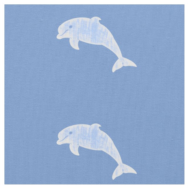 Tissu Dauphins d'effet âgés par bleu (Fermer)