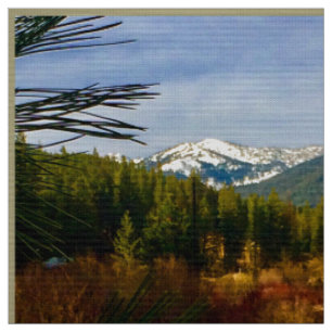 Tissu d'automne de montagne