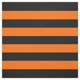 Tissu de bandes orange/noir