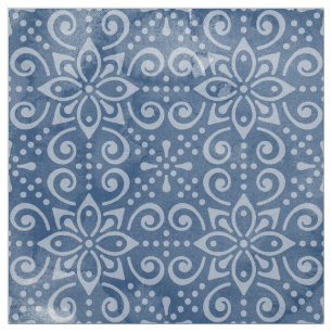 Tissu de batik de marine