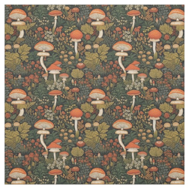 Tissu De Beaux Champignons (Échantillon)