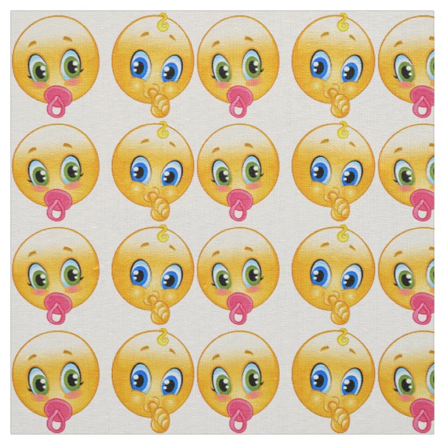 tissu de bébé emojis (Échantillon)