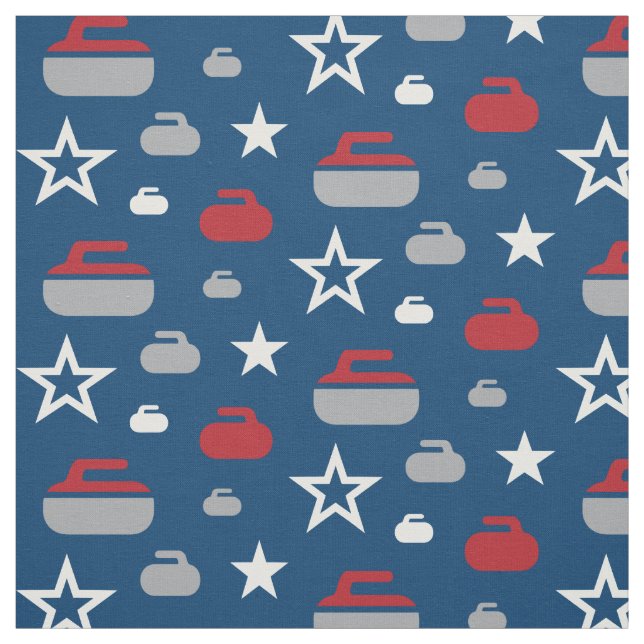 Tissu de bordage de rouge, blanc et bleu de roches (Échantillon)