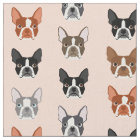 Tissu de Boston Terrier Heads