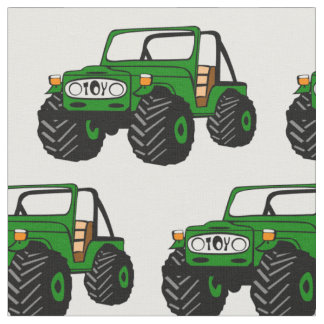 Tissu de camion tout-terrain vert