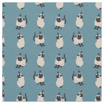 Tissu de chat siamois