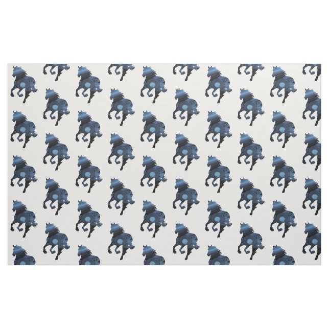 Tissu de Cheval Bleu (Fat Quarter)