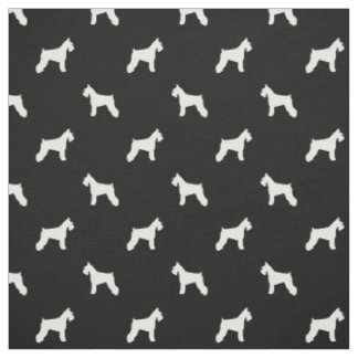 Tissu de chien de Schnauzer - noir et blanc