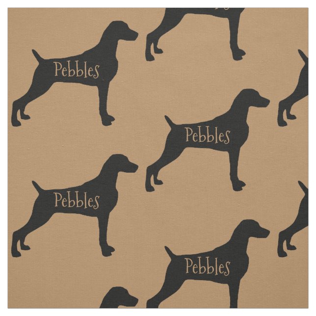 Tissu de chien Weimaraner personnalisé (Échantillon)