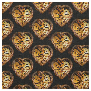 tissu de coeur steampunk