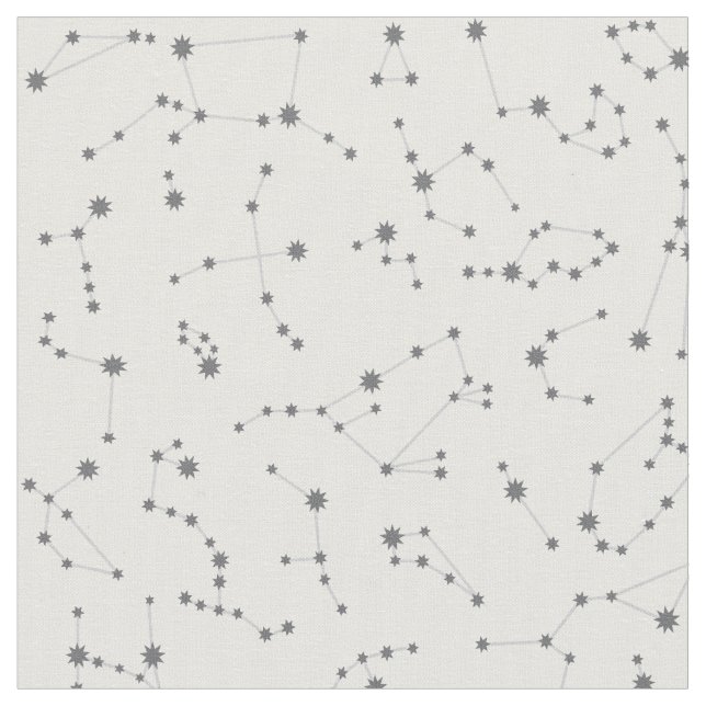 Tissu de constellation - blanc (Fermer)