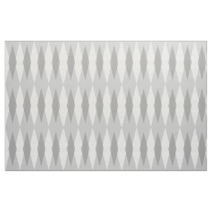 Tissu de coton à motifs de losanges gris moderne