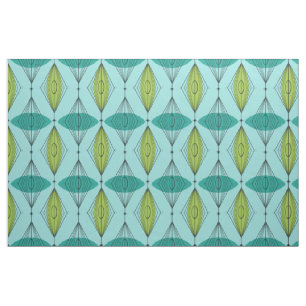 Tissu de coton atomique d'Ogee et de Starbursts