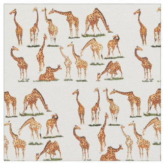 TISSU DE COTON DE "GIRAFE"
