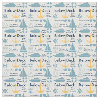 Tissu de coton en dessous du pont