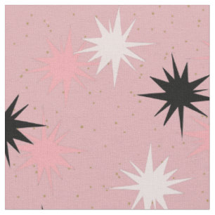 Tissu de coton peigné par Starbursts rose atomiqu