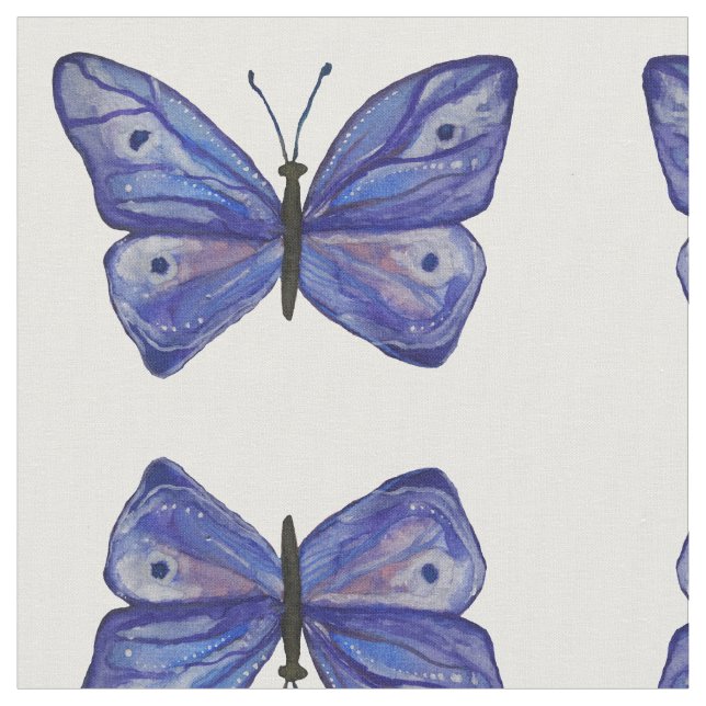 Tissu de coton peigné personnalisé papillon (large (Fermer)