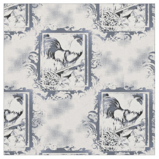 Tissu de coton rustique de coq