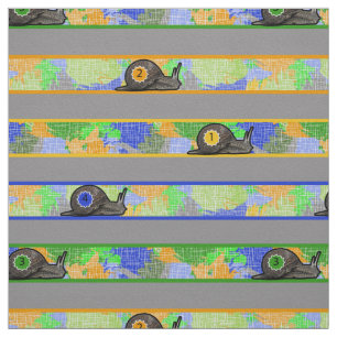 Tissu de course d'escargot