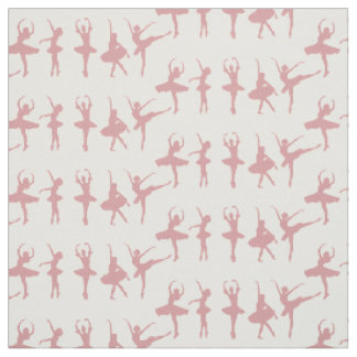 Tissu de couture en coton Pima rose Ballerines