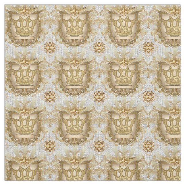 Tissu de crête de famille du bouclier de la Couron (Échantillon)