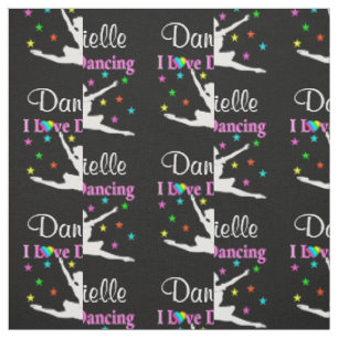 TISSU DE DANSER PERSONNALISÉ NOIR ET ROSE VIBRANT