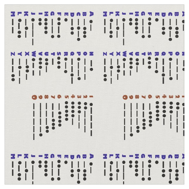 Tissu de diagramme de code Morse (Fermer)