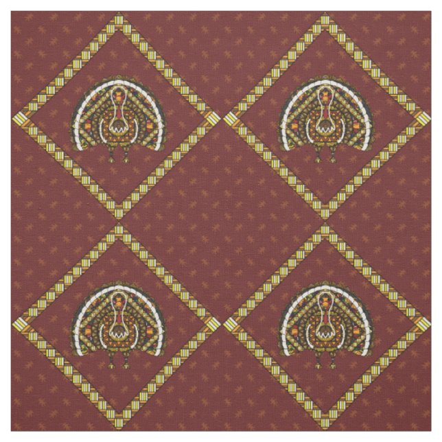 Tissu de dinde d'automne (Échantillon)