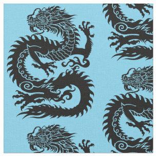 Tissu de dragon chinois traditionnel