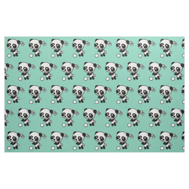 Tissu de golf Panda (Fat Quarter)