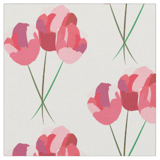 Tissu de graphique de tulipe