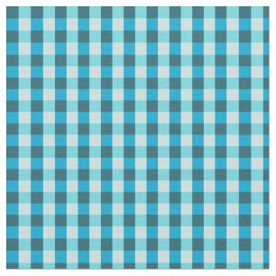 Tissu de guingan de turquoise