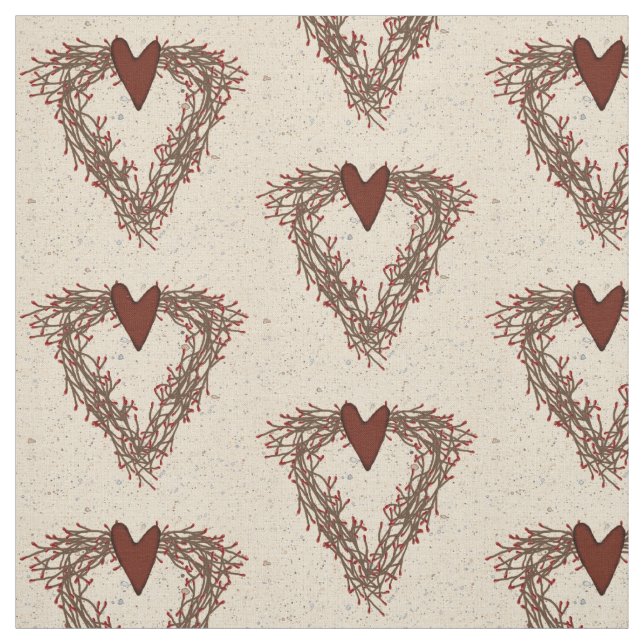 Tissu de guirlande de coeur de baie de pépin (Échantillon)