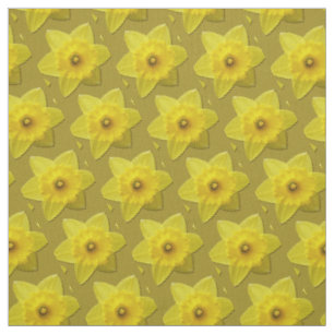 Tissu de jonquille Fleurs de Pâques Tissus Jaunes