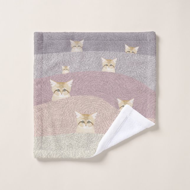 Tissu de lavage de chats de sable (Gant de toilette)